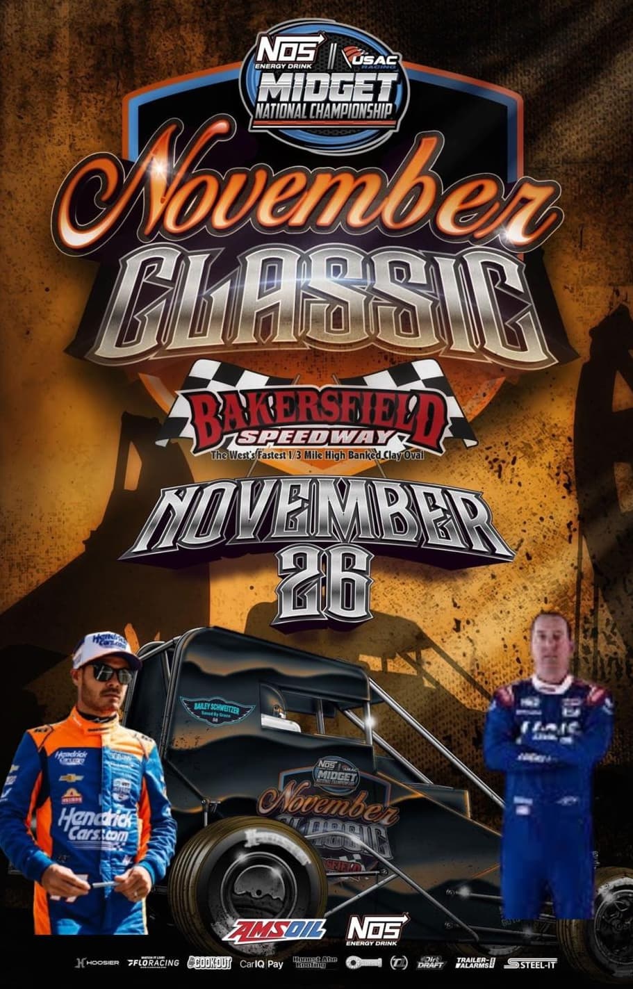 November Classic - NOS Energy Drink USAC National Midgets promo